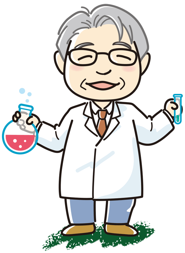 ラボで研究するDr.ウッディ